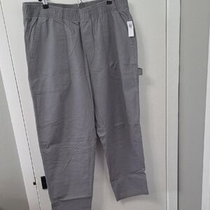 Old Navy High Rise Pulla Ankle Pants in Gray
